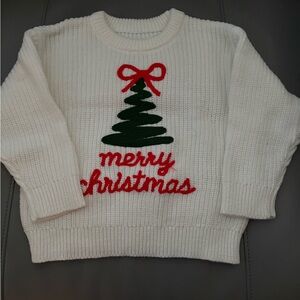 Christmas Tree Sweater - Cream